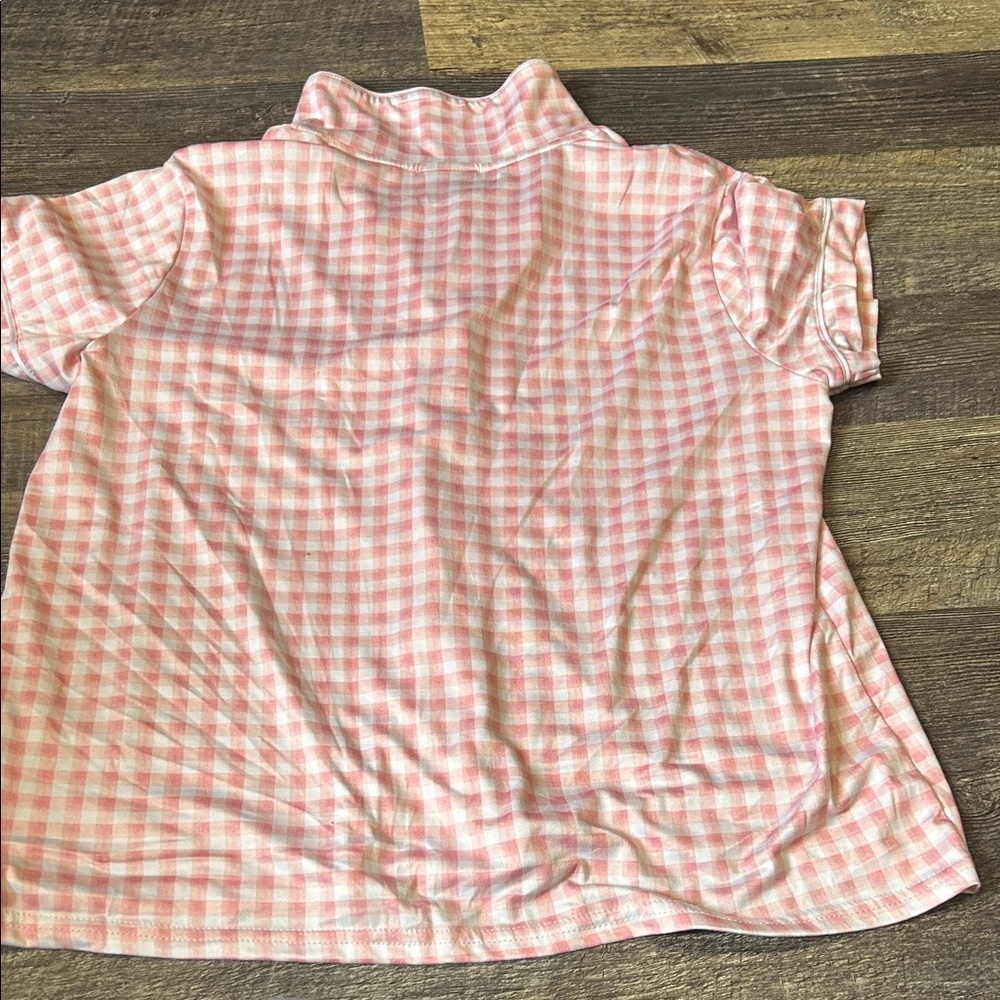 Tahari Pink Gingham Pajama Set size L - Picture 5 of 8